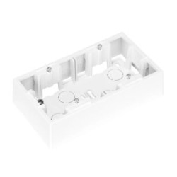 Puszka natynkowa 2-krotna, biała, Dahlia GW35912