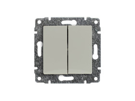 VENA Łącznik świecznikowy z klawiszem bez ramki krem 510315 KOS