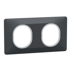 Plaque 2 post Hor 71 mm Ant Ag