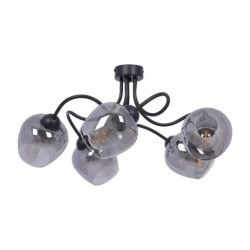 Lampa sufitowa SARA pięcioramienna do sypialni, szklane klosze na E27 K-5196 Kaja Lighting