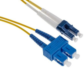 Kabel światłowodowy, OS1 Jednomodowy, Żółty, LC/SC