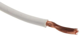 Kabel trzynormowy, dł. 100m 2,5 mm², 30 A, 1 kV DC, 600 V AC, Maks. +105C Biały Zgodność z trzema normami, RS PRO