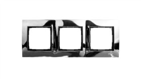 Simon 54 Premium Ramka Potrójna Metalowa Ciemna Stal Dr3/67