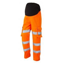 Leo Cm01-Y Orange Ladies Hivis Maternity