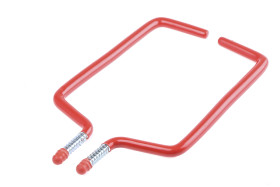 Hak, Śruba, Stalowe, długość: 190mm, Powłoka PVC