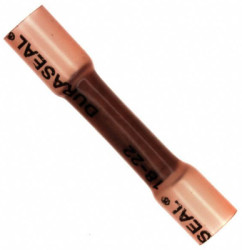 Butt connector with heat shrink insulation, 0.5-1.0 mm², AWG 22 to 18, red, 31.5 mm, 967398-000