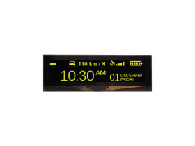 Wyświetlacz OLED 3.55cal Żółty macierz pasywna 256 x 64pikseli Midas COG Parallel, SPI