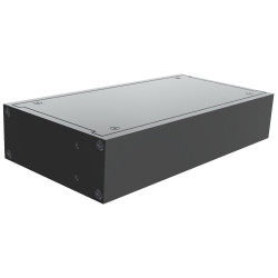 Hammond RM1U0804SBK Rack Mounted Enclosure 108x211x44mm Aluminium Black