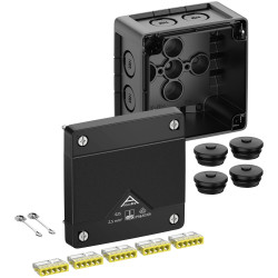 Spelsberg 40202001 Junction Box 92x92x60mm black IP66/IP67/IP69 VDE certified