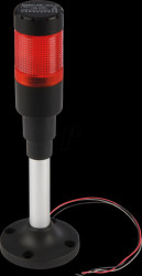 Signalling column, buzzer, red, LED, 24 V AC/DC
