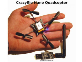 Crazyflie Nano Quadcopter Kit 10-DOF with Crazyradio (BC-CFK-02-B)