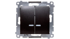 Simon 54 Łącznik Świecznikowy Z Podświetleniem Antracyt Dw5abl.01/48