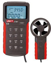 Anemometr UT361 - wiatromierz z pomiarem temperatury