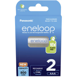 Eneloop 52362160 Eneloop HR03 AAA Rechargeable Battery NiMH 800mAh 2pieces