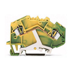 WAGO 781-607/999-950 2-conductor Gnd. Terminal Block Ex e II Grn-yellow