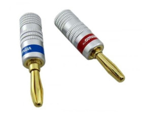 LAW42 wtyk bananowy metalowy DIGITAL niebieski