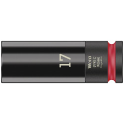 Wera 05004590001 8790 C Wheel Impaktor Socket with 1/2&quot; Drive, 17 x 85 x 30 mm