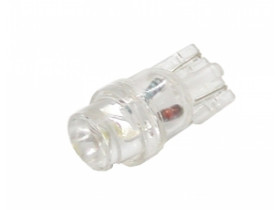 Żarówka LED W5W T10 10mm biała zimna 12V stożek