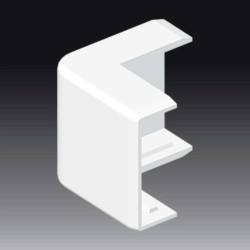 Pokrywa narożna zewnętrzna dla kanałów LV 40X15 biała 8712/2_HB