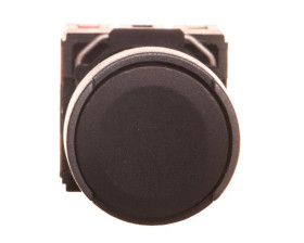 Przycisk 1-biegunowy mechanizm z plakietką czarny IP65 przycisk 1x XB6AA25B