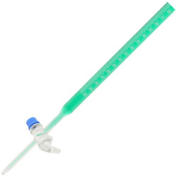 LabGlass Burettes Glass Key Single Bore 50ml Class-A White Graduation