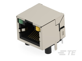 Złącze Ethernet Żeński Złącze RJ45 Przewlekany Cat5e TE Connectivity, 90° 8-żyłowe