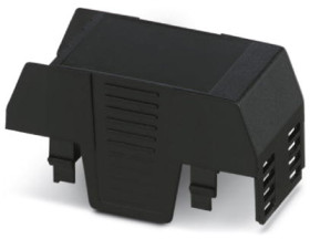 Upper part of housing, ABS/PC, (W x H x D) 35.1 x 74.65 x 36.95 mm, black, for enclosure, 1074862
