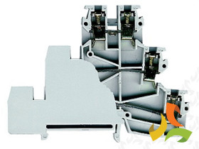 Złączka szynowa ZUW 3-2.5 szara TS 35 piętrowa 3 tory 13204312 SIMET