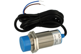 Czujnik; pojemnościowy; CM30-2015A; dwuprzewodowy; SCR; NO; 15mm; 90÷250V; AC; 200mA; cylindryczny metalowy; fi 30mm; 55mm; wysu