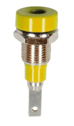 Gniazdo bananowe Żeński Wypustka typ Gniazdo bananowe Żółty 10A Staubli rozmiar 2mm