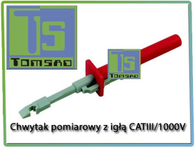 Chwytak pomiarowy z igłą CATIII/1000V