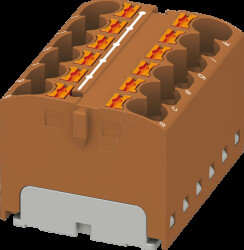 3273822 PTFIX distributor block, 12x4, brown