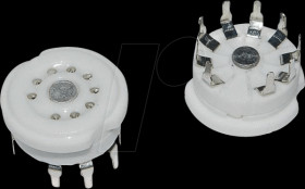 NOVAL 9POL PRIN Tube socket, Noval-B9A print PCB, standard