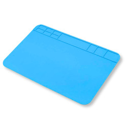 Antystatyczna mata silikonowa do lutowania 30x20cm z organizerem serwisowa