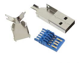 Wtyk USB 3.0 TYP A NA KABEL /259