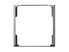 ARIA Ramka ozdobna do gniazd podwójnych do ramek szary mat RO-4U/70 OSPEL
