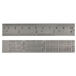 Faithfull FAIRULE1000S Steel Rule 1m / 39in x 30mm