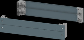 Base corners, with cover, sheet steel, (W x H) 1000 x 200 mm, blue green, 8PQ1021-0BA01