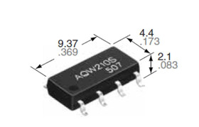 PRZEKAŹNIK AQW210S NAIS 100mA 350V PODWÓJNY PhotoMOS ORYGINAŁ