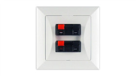 Opal Gniazdo Głośnikowe Kolumnowe Podwójne Białe Gg-2 Op Bi