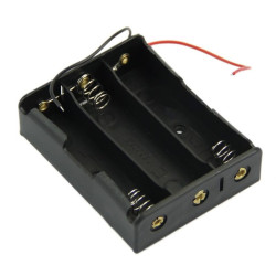 Koszyk baterii 3x18650 Li-ION Z przewodami
