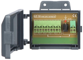 Dystrybutor zasilania (łączówka, rozgałęźnik) 2-we/5-wy max.24VDC 6A obudowa na ścianę LZ-1S