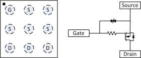 8V, P channel NexFET™ power MOSFET, single WLP 1.5 mm x 1.5 mm, 9.9 mOhm, gate ESD protection