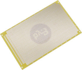 Circuit board, 100 x 160 mm, pitch 2.54 mm, single sided, FR4 epoxy, Cu 35 µm, BYB-3-11H6027