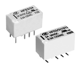 Przekaźnik sygnału, 5V dc, 4 A, DPDT, 1-polowy, montaż PCB, Hongfa Europe GMBH HFD3