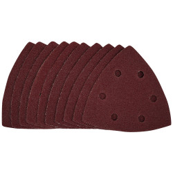 Draper 41812 Delta Sanding Sheets - Hook &amp; Loop, 93mm, 80 Grit 10pc