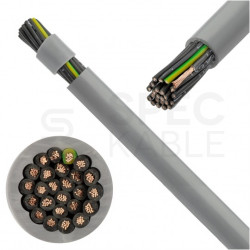 Kabel sterowniczy OPVC-JZ 25x1mm2 szary 300/500V numerowany olejoodporny linka TKD