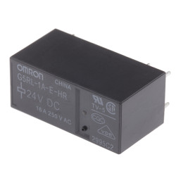 Przekaźnik mocy 24V dc SPST Omron, montaż PCB 1440Ω Otwór przezierny