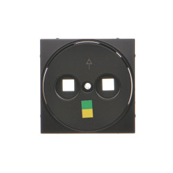 Simon 54 Pokrywy gniazda ekwipotencjalnego czarny mat DGE1P/49