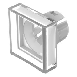 Soczewki do wskaźników, 61-932, Przezroczyste, bezbarwne, Kwadratowy, długość: 15.3